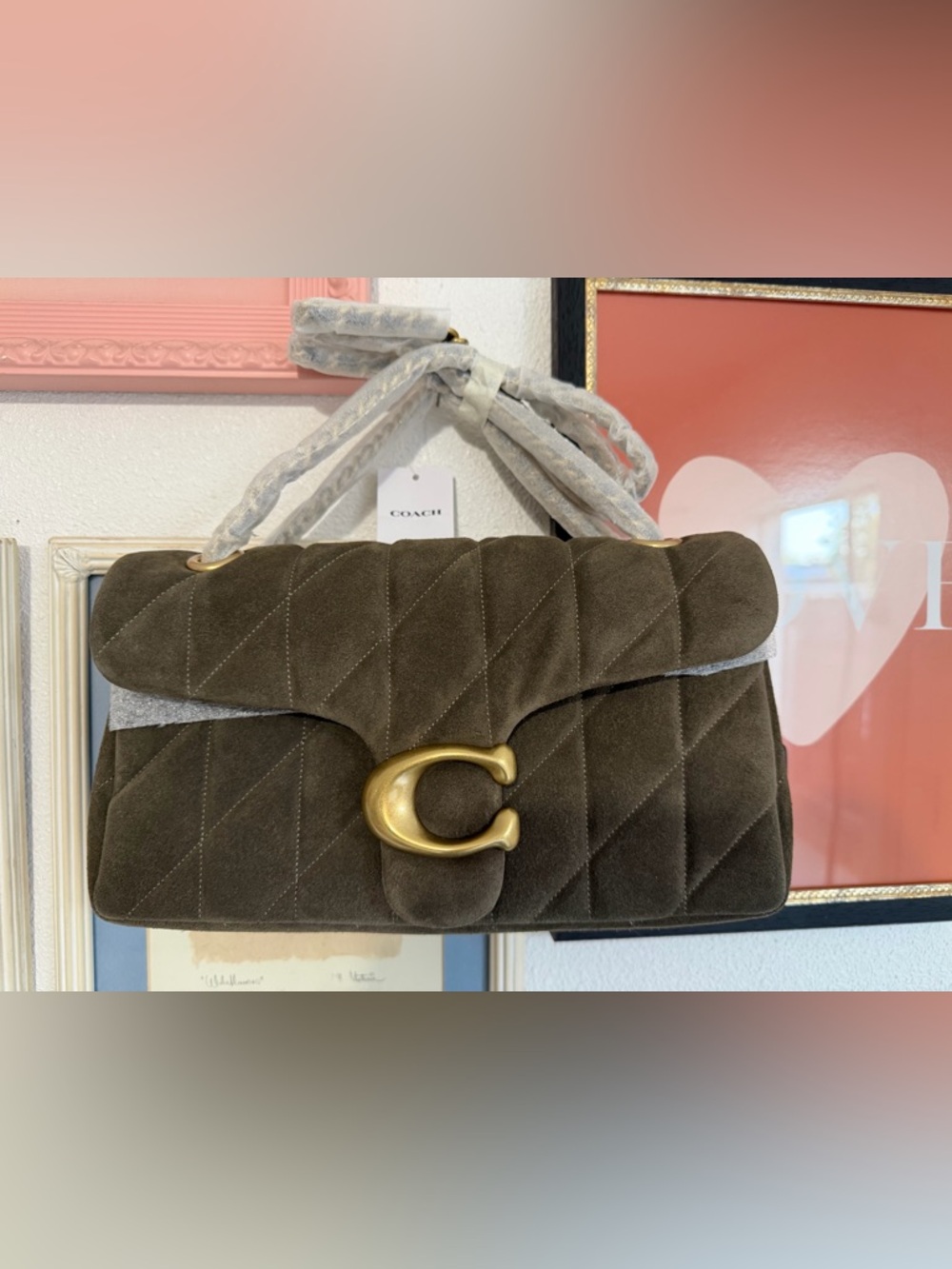 NWT Coach Tabby Shoulder Bag 26 in Olive - Picture 9 of 13